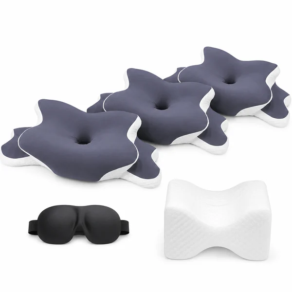 3 Nackenkissen — Schlafmaske + Kniekissen gratis